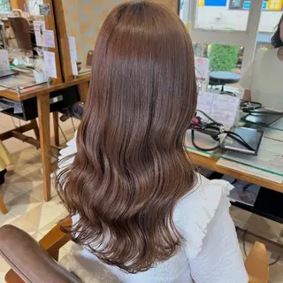 ロング カラー ヘアアレンジ 吉水 彩乃 /ボブ/艶感カラーのヘアスタイル