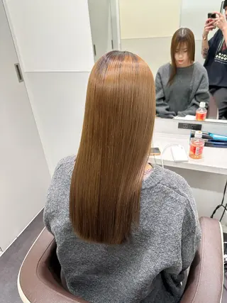 セミロング 美髪特化✨ 伊織✨縮毛矯正✨のヘアスタイル