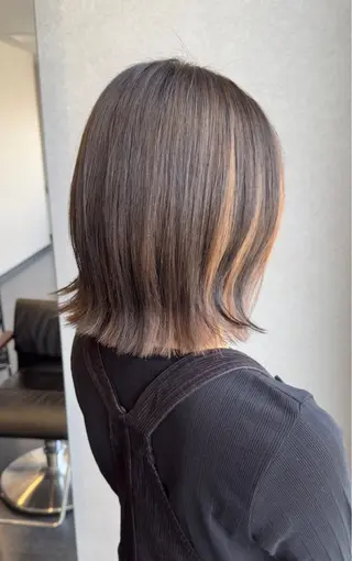 ミディアム 髪質改善⚡️カラー 🍀武久 誠🍀のヘアスタイル