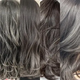 セミロング hoNua. 栄/透明感カラーのヘアスタイル