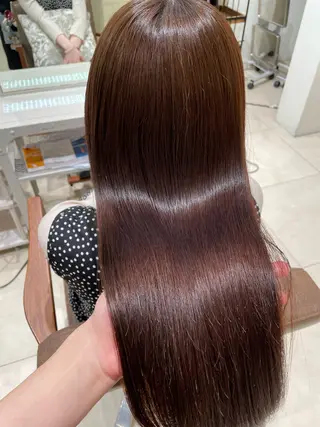 ロング 艶カラー🩵中久保 舞優🩵のヘアスタイル