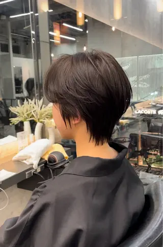 ショート カラー レイヤー×顔周 り×髪質改善/MIUのヘアスタイル
