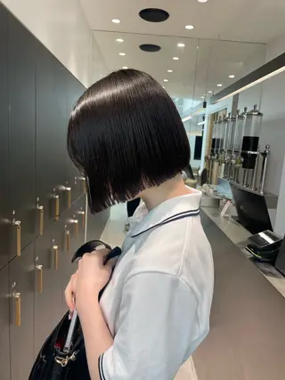 ショート オリーブベージュ/シ ョートボブたまき🧡のヘアスタイル
