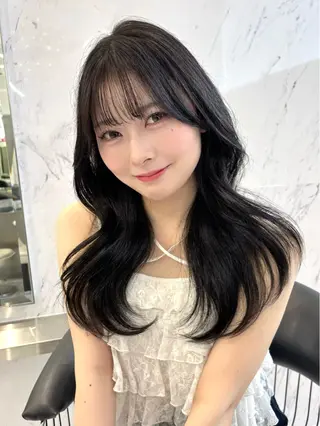 ロング カラー ParveMix 🪽鳥取彩花のヘアスタイル