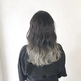 セミロング カラーモデル募集中 美容室ハピスのヘアスタイル