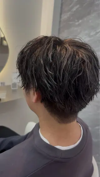 ミディアム メンズ 【メンズ特化】池袋 韓国スタイル飯塚のヘアスタイル
