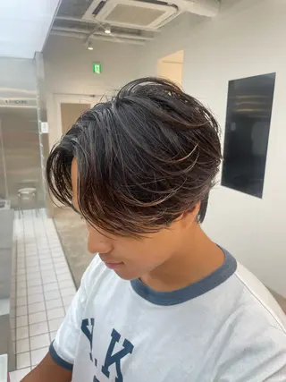 ショート パーマ メンズ 神山 哲のヘアスタイル