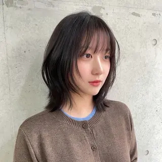 ミディアム カット無料内田 海香のヘアスタイル