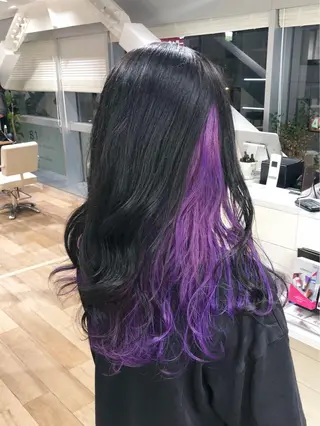 セミロング カラー 🌙HIZUKI🌙 ハイトーン 艶髪のヘアスタイル