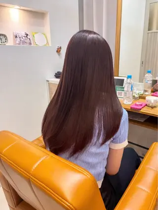 ロング カラー 【完全個室】髪質改善 暖色カラー/山崎唯奈のヘアスタイル