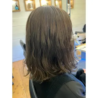 ミディアム パーマ Lagom なかだのヘアスタイル