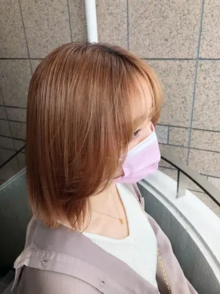 ミディアム カラーアンドケアリタ kitamuuuのヘアスタイル