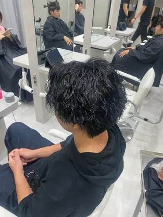 ショート パーマ メンズ 髪質改善/レイヤー 🫧山本勇輝🫧のヘアスタイル