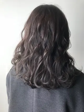 ミディアム カラー パーマ ヘアアレンジ 野田 修平のヘアスタイル