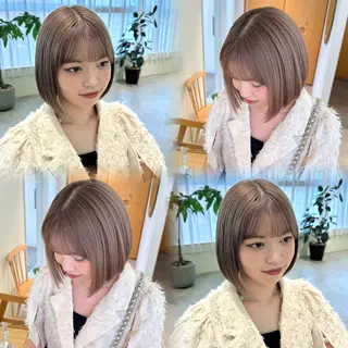 カラー 落合しほ/韓国ヘア/ 髪質改善/縮毛矯正のヘアスタイル