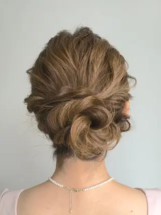 セミロング ヘアアレンジ yoshi ☆のヘアスタイル