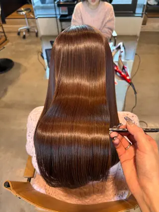 ロング カラー 透明感カラー 天羅のヘアスタイル