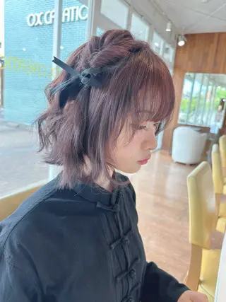 ミディアム ヘアアレンジ 💖ERI💖/酸性 ストレートNo.1のヘアスタイル