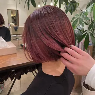 ショート カラー 【完全個室】髪質改善 暖色カラー/山崎唯奈のヘアスタイル