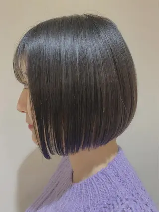 ショート ぱつっとボブ/ 小野あかねのヘアスタイル