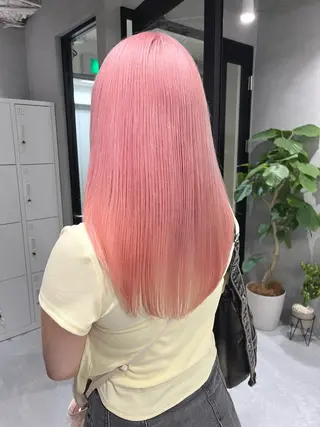 セミロング カラー 暖色ハイトーン特化 🥇Mioのヘアスタイル