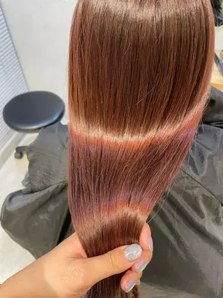 ロング カラー 外山 実咲のヘアスタイル