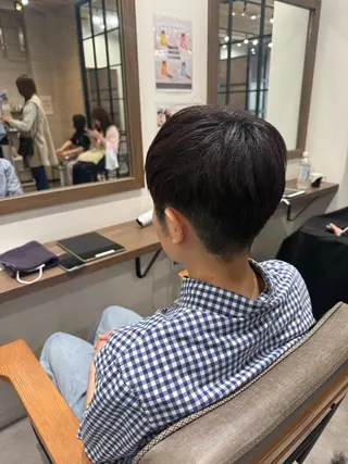 ショート ルナ🫐縮毛矯正 🫐髪質改善のヘアスタイル