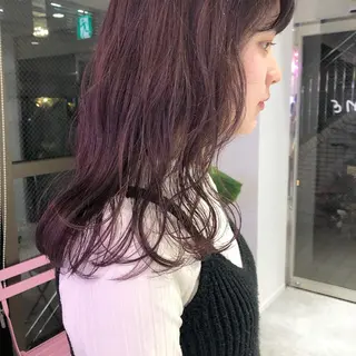ミディアム カラー パーマ ヘアアレンジ メンズ ネイル マツエク・マツパ 天神レイヤーカット No.1💖マユカのヘアスタイル