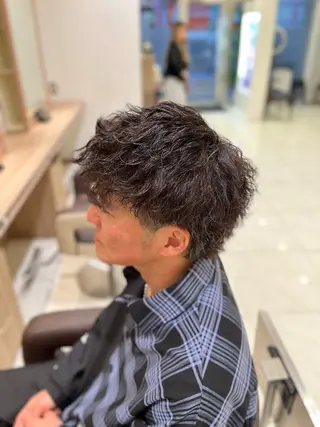 パーマ メンズ 【メンズパーマ✨️ 髪質改善矯正】岩城のヘアスタイル