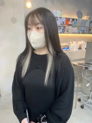 セミロング カラー 前橋 姫奈のヘアスタイル