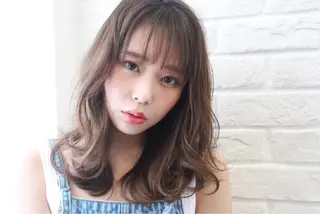 セミロング 増田 晃士のヘアスタイル
