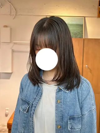 ミディアム 綾/ベージュカラー /パーマ🩰のヘアスタイル