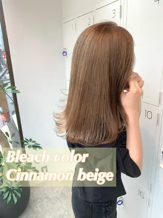 セミロング カラー Kana 🍋 ハイトーン【高円寺】のヘアスタイル