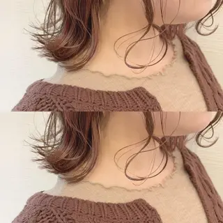 ミディアム カラー 池田 真由美のヘアスタイル
