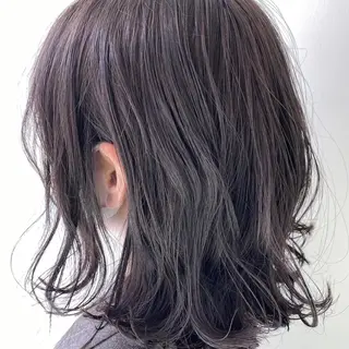 ミディアム カラー 似合わせレイヤー カット/KANNAのヘアスタイル