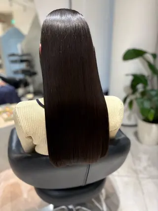 ロング 🍀失敗しない 縮毛矯正熊谷竜馬🍀のヘアスタイル