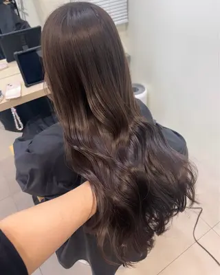 ロング カラー uni 江坂🦋 木下風子のヘアスタイル