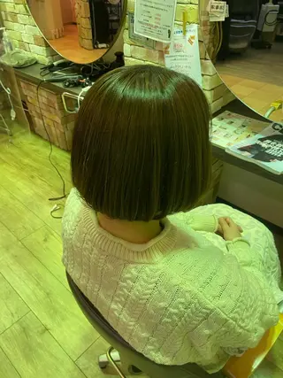 ミディアム hair make echo滿木あい花のヘアスタイル
