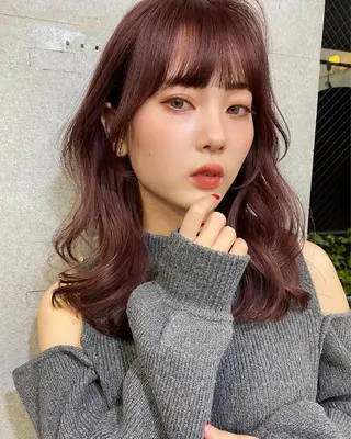セミロング カラー 似合わせレイヤー 🇰🇷荒木洋文のヘアスタイル