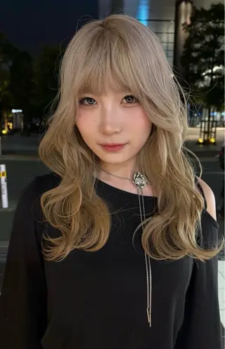 ロング カラー くびれヘア/髪質改善 はるのヘアスタイル