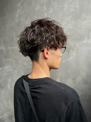 パーマ メンズ フジムラ ヒロタカのヘアスタイル