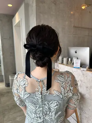 ミディアム ヘアアレンジ さとう あやかのヘアスタイル