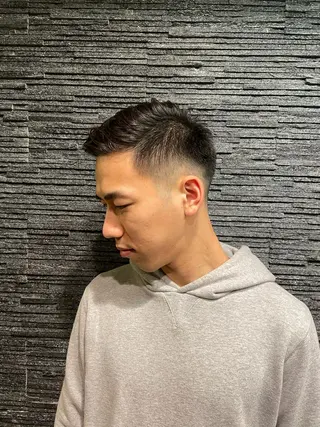 ショート パーマ メンズ 野川 純麗のヘアスタイル