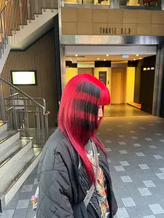 ロング カラー ハイトーンカラー 坂本 翼のヘアスタイル