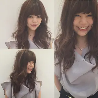 ロング カラー ハイトーン×髪質改善 KENTAのヘアスタイル