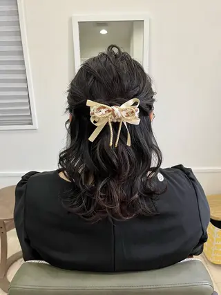 ミディアム ヘアアレンジ M.arc 【マーキ】のヘアスタイル