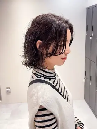 ミディアム SNSモニター募集！ くせ毛特化/大村のヘアスタイル