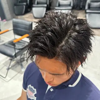 ショート パーマ ヘアアレンジ メンズ メンズヘア静岡 ✂︎Ryuheiのヘアスタイル