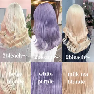 ミディアム カラー ❄️💛エクステ ブリーチ❄️yukiのヘアスタイル