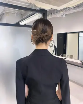 ミディアム ヘアアレンジ マンツーマン半個室 tamuraのヘアスタイル